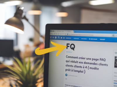 Comment créer une page FAQ qui réduit vos demandes clients de 4 (modèle prêt à l’emploi)
