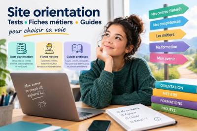 Site orientation : tests, fiches métiers et guides pour choisir sa voie